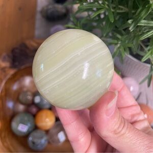 Elegant Green onyx crystal Sphere